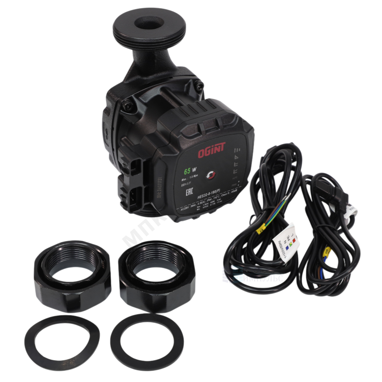 Насос циркуляционный с мокрым ротором HES32-8-180(P) PN10 1х220-240В/50 Гц Ogint — изображение 6