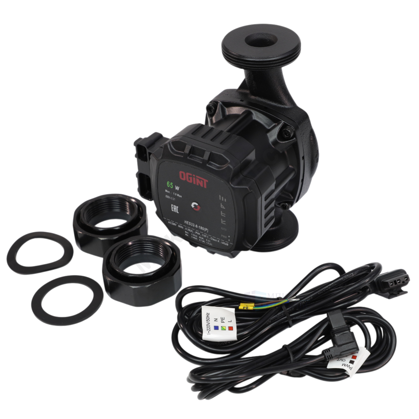 Насос циркуляционный с мокрым ротором HES32-8-180(P) PN10 1х220-240В/50 Гц Ogint — изображение 7