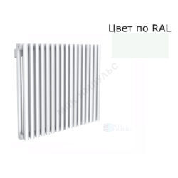Радиатор трубчатый Гармония А25N 2-500 42 секции с т/клапаном с нижней подводкой ВР G 1/2" с кронштейнами RAL 9003 (сигнальный белый) КЗТО
