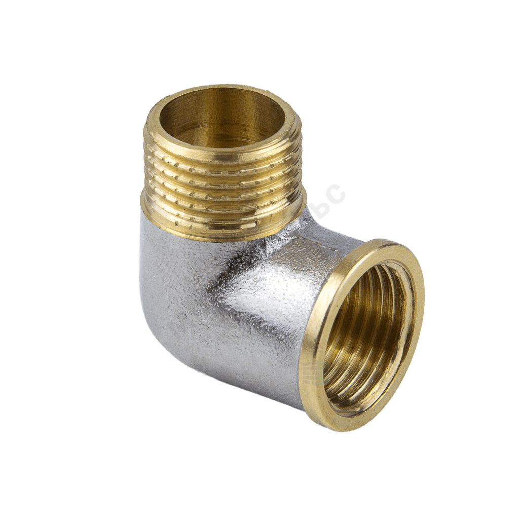 Угольник латунь никель Ду 20 (3/4") ВР/НР 9002 ГОСТ 32585-2013 Aquasfera 9002-02 — изображение 16