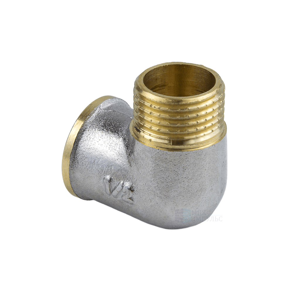 Угольник латунь никель Ду 20 (3/4") ВР/НР 9002 ГОСТ 32585-2013 Aquasfera 9002-02 — изображение 12