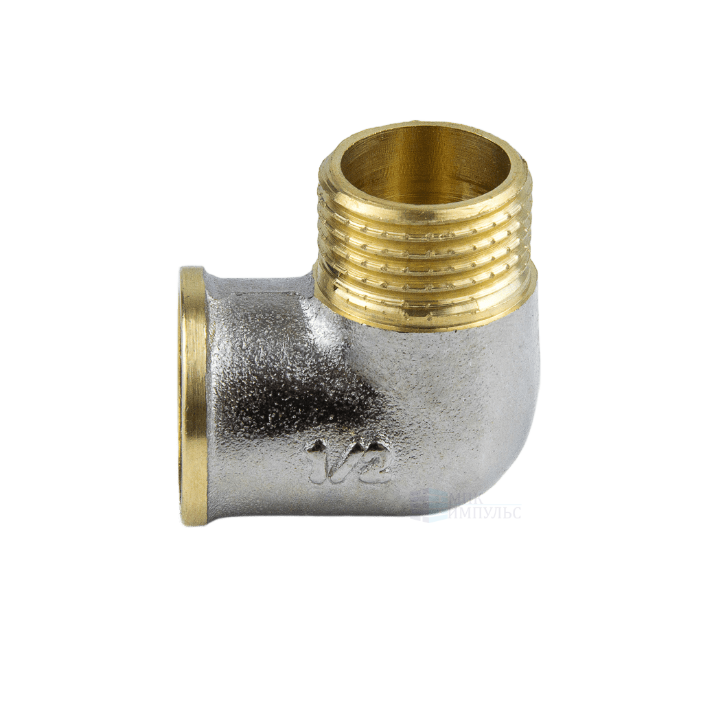 Угольник латунь никель Ду 20 (3/4") ВР/НР 9002 ГОСТ 32585-2013 Aquasfera 9002-02 — изображение 11