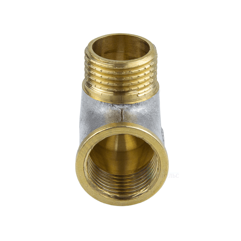 Угольник латунь никель Ду 20 (3/4") ВР/НР 9002 ГОСТ 32585-2013 Aquasfera 9002-02 — изображение 17