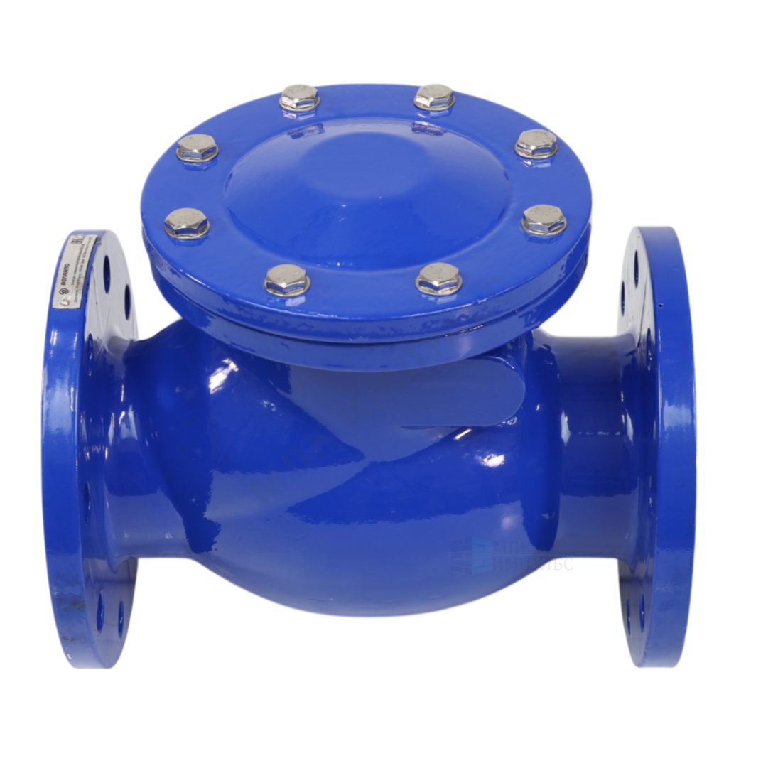 Клапан обратный чугун поворотный 3041 Ду 150 Ру10/16 Тмакс=150 оС фл диск чугун Benarmo — изображение 5