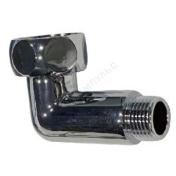 Соединитель для полотенцесушителя латунь Ду 25х15 1"x1/2" нак/гайка/НР угловой в/к отражатель хром FX131 SantechSystems