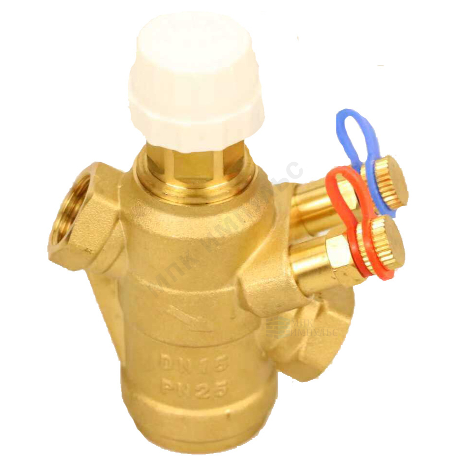 Клапан регулирующий автомат латунь 2110 Ду 15 G1/2" Ру16 ВР Kvs=1м3/ч Aquasfera 2110-01 — изображение 4