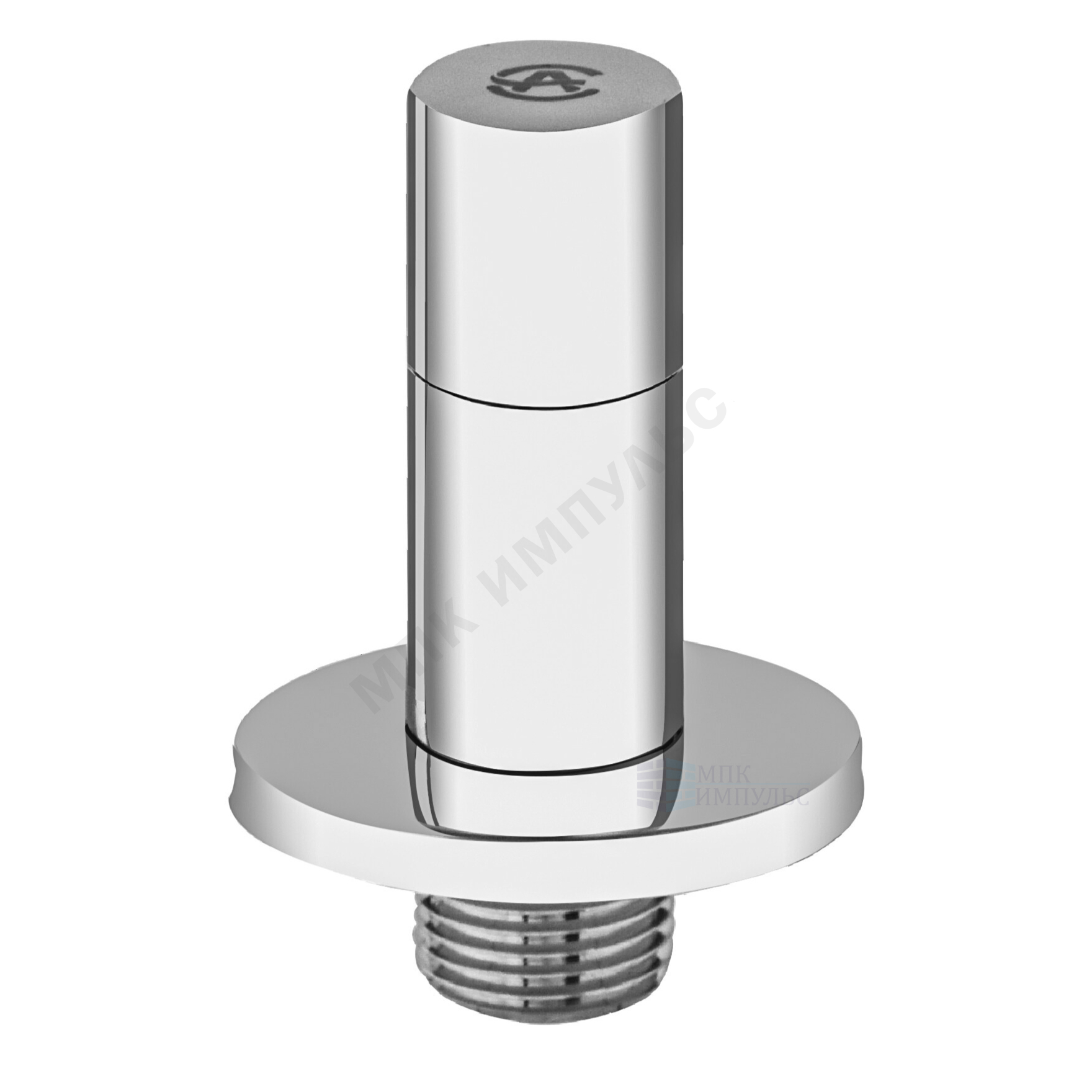 Клапан (вентиль) латунь бытовой хром угловой с отражателем 1072 G1/2"х3/8" Ру16 НР маховик овальный в блистере Aquasfera 1072-13 — изображение 3