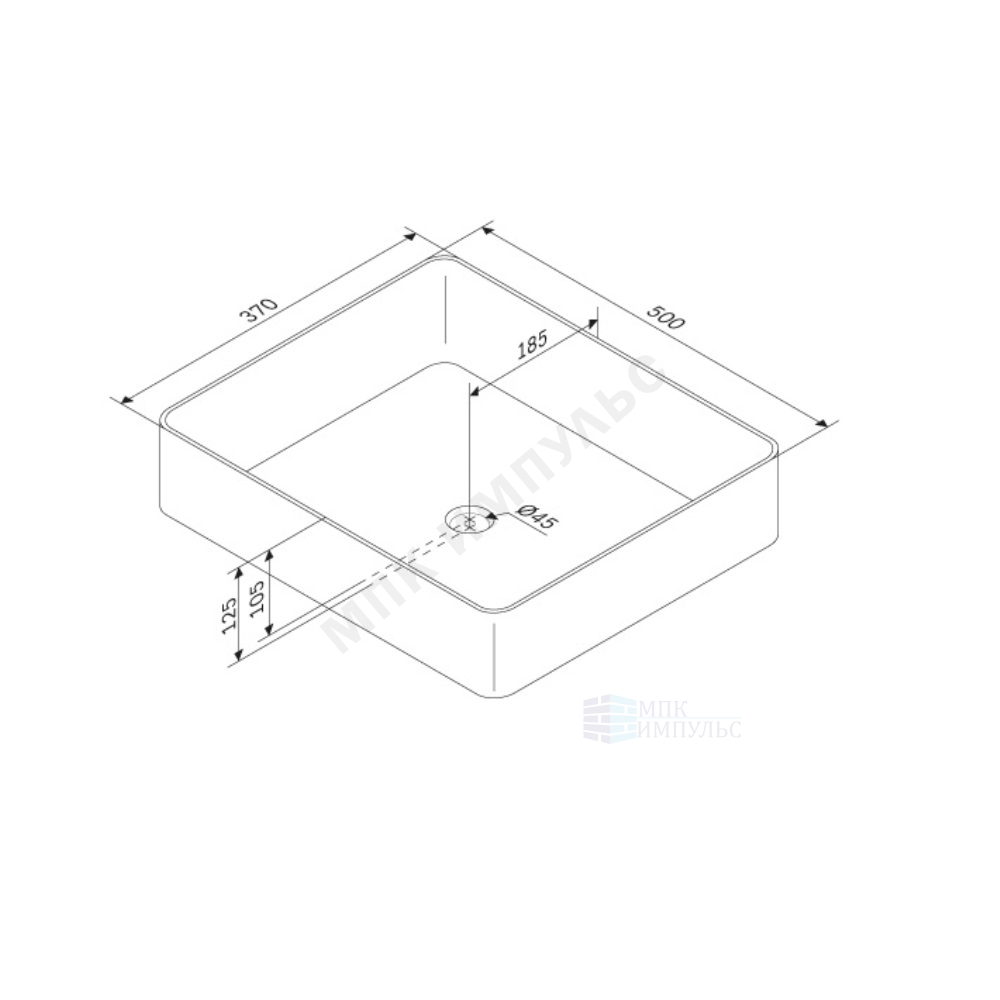Умывальник мебельный Func 50 белый глянцевый AM.PM W94A-170-070W-A — изображение 2