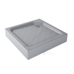 Поддон душевой акриловый квадрат Universal Grey N 800х800х160 с противоскользящим покрытием серый МетаКам АПS_016956