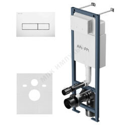 Инсталляция для подвесного унитаза с кнопкой смыва белая глянцевая ErgoFit ErgoFit M AM.PM I012711.0301