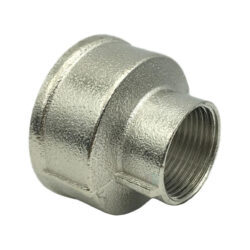 Муфта латунь никель переходная Ду 20х15 (3/4"х1/2") ВР/ВР SantechSystems 1