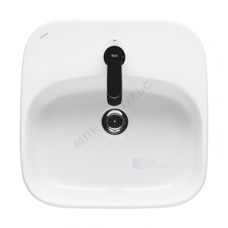Умывальник мебельный Одри 42 1 отверстие под смеситель по центру белый Santek 1.WH50.1.709 — изображение 3