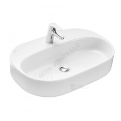 Умывальник мебельный Одри 62 1 отверстие под смеситель по центру белый Santek 1.WH50.1.710