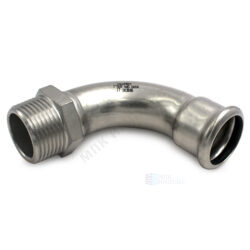 Отвод сталь нерж AISI 316L Дн22х3/4"х90гр Ру16 пресс/НР, уценка зависшего заказного товара RM 186304022