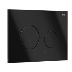 Кнопка для инсталляции пластик черная глянцевая Touch Neo RIVO 303006