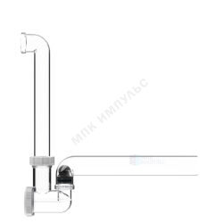 Сифон для кондиционеров трубный 1 1/4"x40 с обратным клапаном, прозрачный HL HL136T