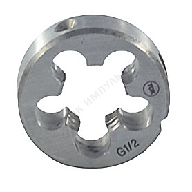 Плашка 2654-0157 с трубной резьбой 1/2" Дн45 ГОСТ 9740-71 — изображение 2