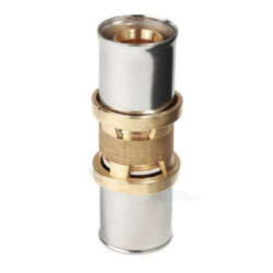 Муфта для МП/PE-X труб латунь пресс Дн 26 RM102 Giacomini RM102Y009