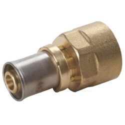 Муфта для МП/PE-X труб латунь пресс Дн 20х1/2" ВР RM109 Giacomini RM109Y037