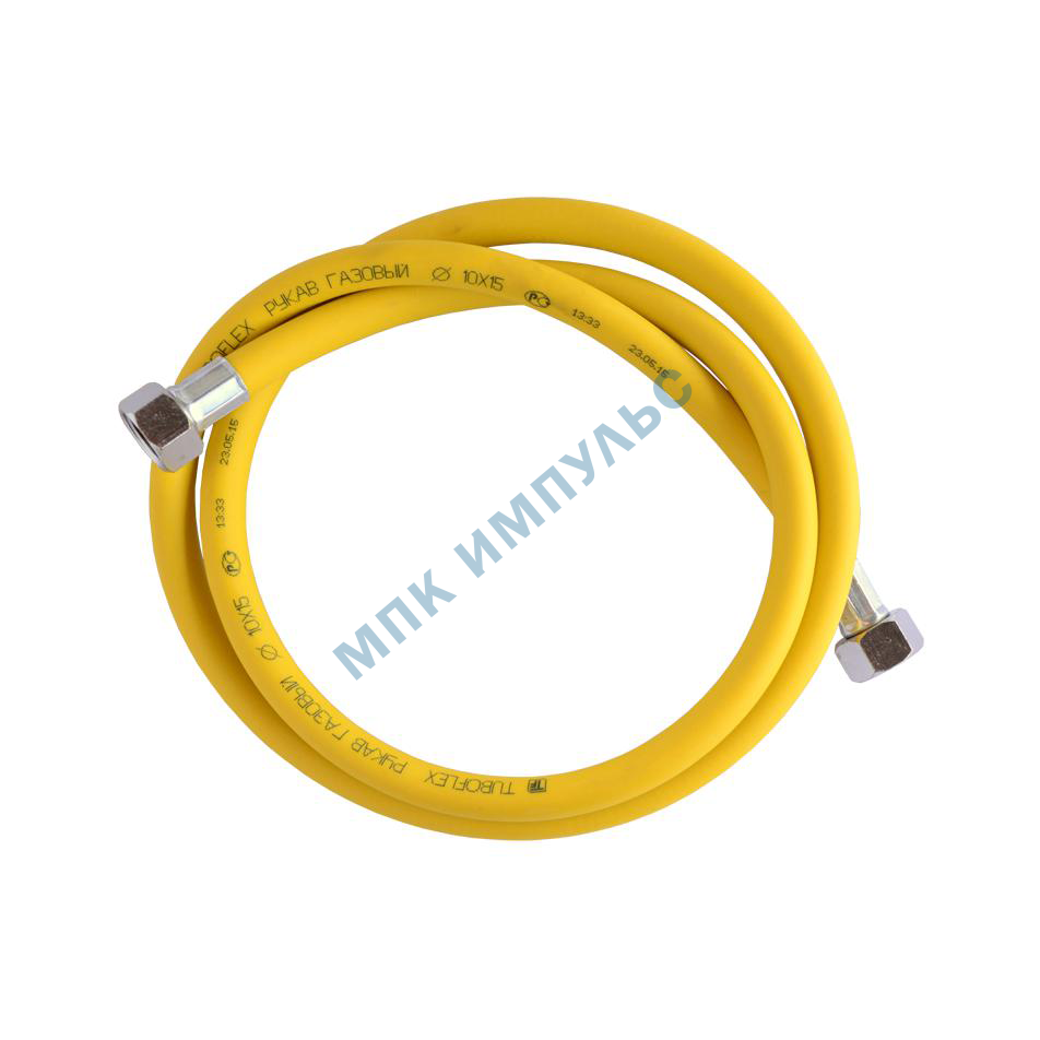 Подводка гибкая для газа ПВХ армированная 1/2" г-г L=2м Tuboflex 00-00000083