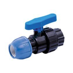 Кран шаровой компрессионный ПЭ Дн 20х1/2" ВР Ру10 RTP (РосТурПласт) 14392