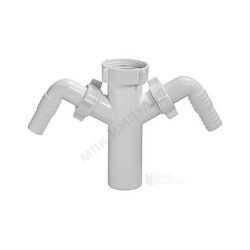 Патрубок для сифона 1 1/2"x40 с 2-мя отводами (штуцерами) Орио А-4176