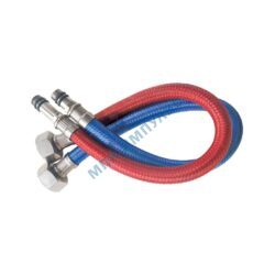 Подводка гибкая для смесителя нейлоновая оплетка М10-1/2" ш-г L=1м пара Славен СЛ-ЗП-021