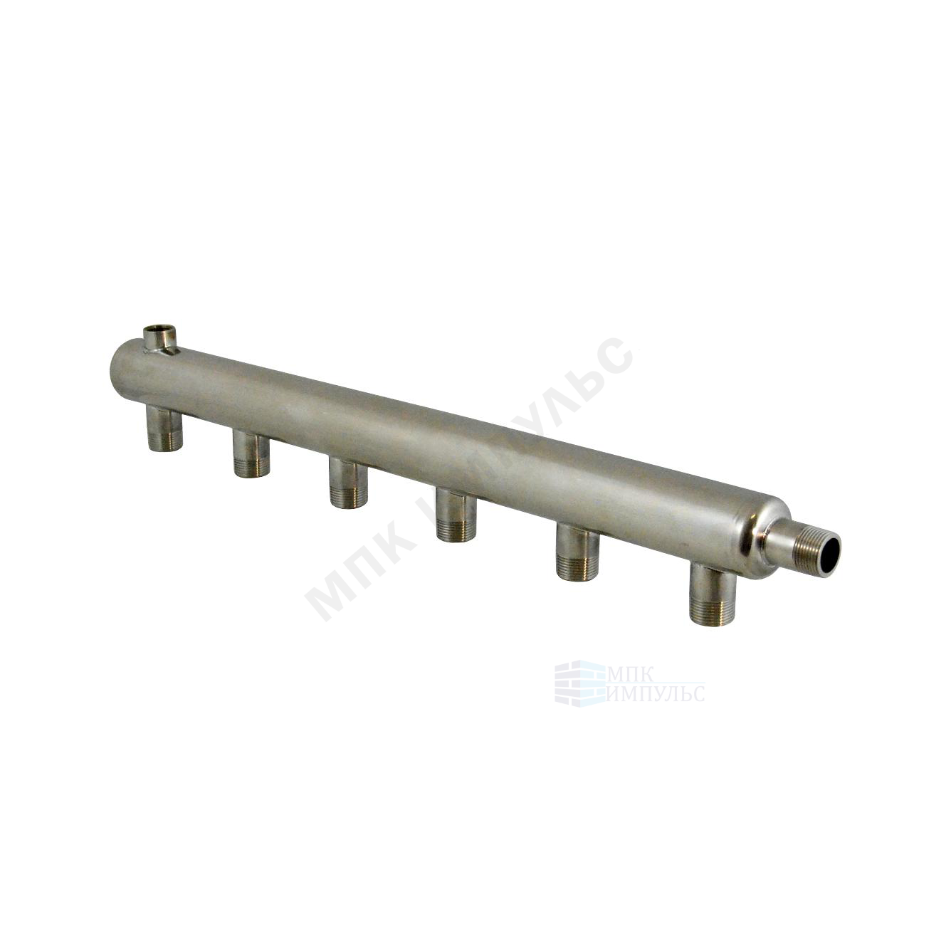 Коллектор нержавеющая сталь Ду 25 1/2" НР на 9 вых 3/4" НР м/о 150мм Элит-Металл 1117 — изображение 7