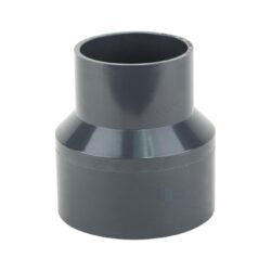 Муфта НПВХ переходная Дн 125х110 Ру10 серая напорная под клеевое соединение Aquaviva