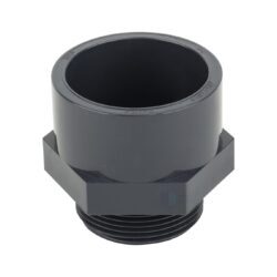 Муфта НПВХ Дн 20х1/2" Ру10 серая напорная НР под клеевое соединение Aquaviva