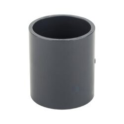 Муфта НПВХ соединительная Дн 225 Ру10 серая напорная под клеевое соединение Aquaviva