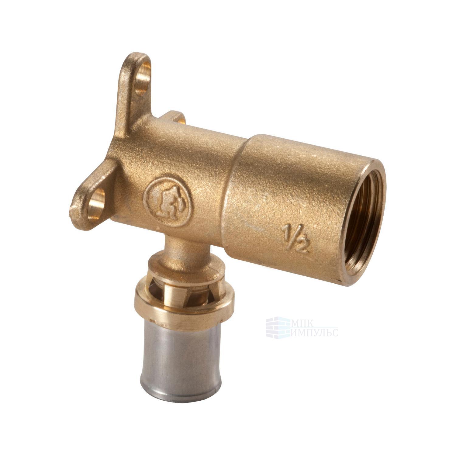 Водорозетка для МП/PE-X труб латунь пресс Дн 16х1/2" ВР RM139 Giacomini RM139Y033 — изображение 3