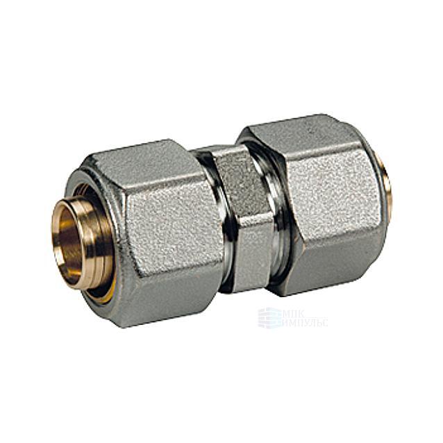 Муфта для МП/PE-X труб латунь обжим Дн 26 R560AM Giacomini R560MX062