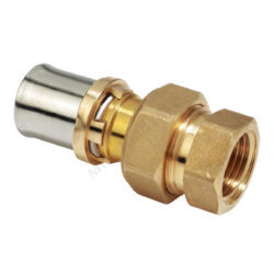 Муфта разъемная для МП/PE-X труб латунь пресс Дн 26х3/4" ВР RM18 Giacomini RM18Y049