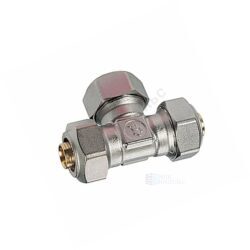 Тройник переходной для МП/PE-X труб латунь обжим Дн 20х16 R565AM Giacomini R565MX045
