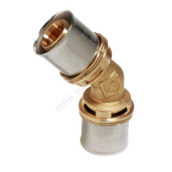 Угольник для МП/PE-X труб латунь пресс Дн 32х45гр RM144 Giacomini RM144Y011
