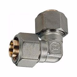 Угольник для МП/PE-X труб латунь обжим Дн 18х90гр R561AM Giacomini R561MX052