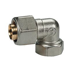 Угольник для МП/PE-X труб латунь обжим Дн 20х3/4"х90гр ВР R563AM Giacomini R563MX061
