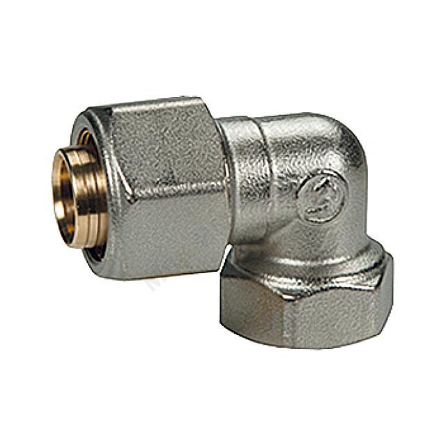 Угольник для МП/PE-X труб латунь обжим Дн 20х3/4"х90гр ВР R563AM Giacomini R563MX061