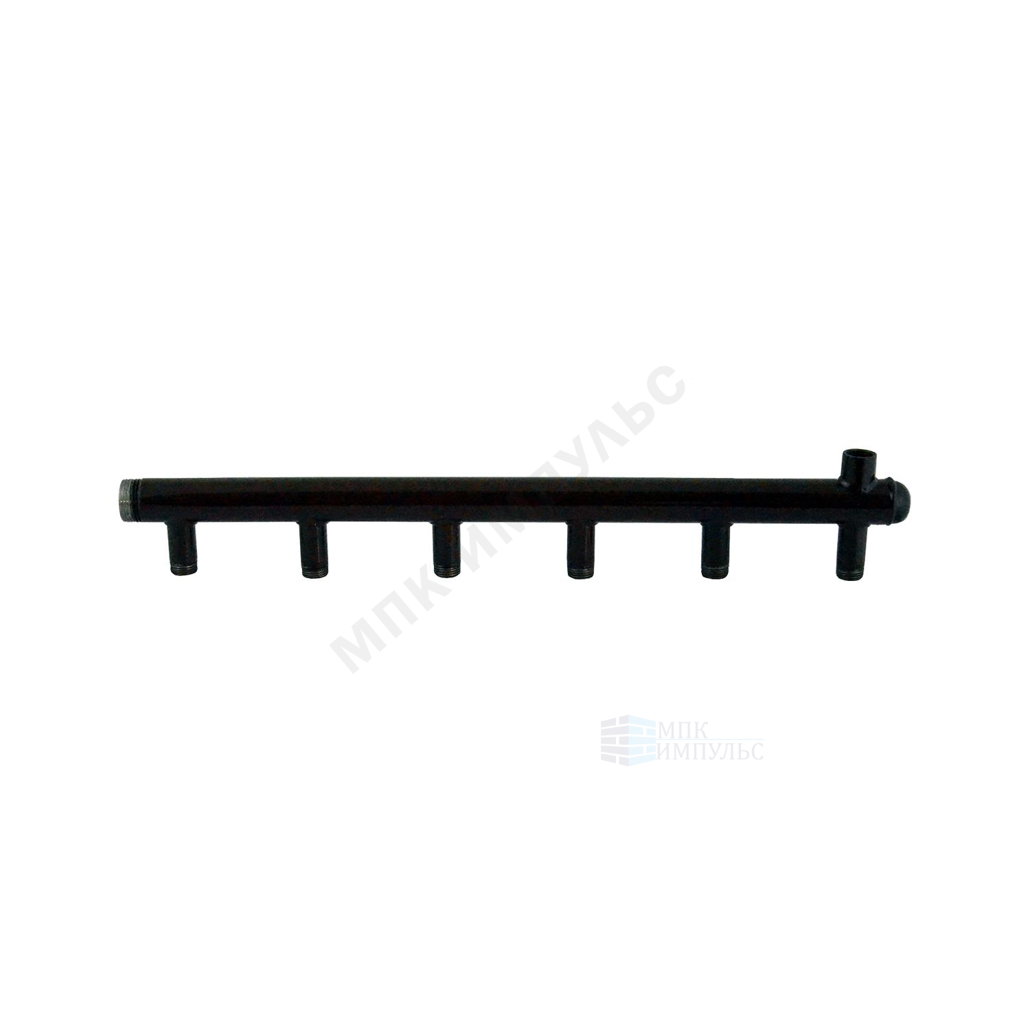 Коллектор сталь Ду 50 3/4" НР на 7 вых 3/4" НР м/о 100мм Элит-Металл 4247-ст — изображение 2