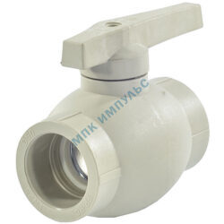 Кран шаровой PP-R серый Дн 32 внутренняя пайка VALFEX 10144032Г