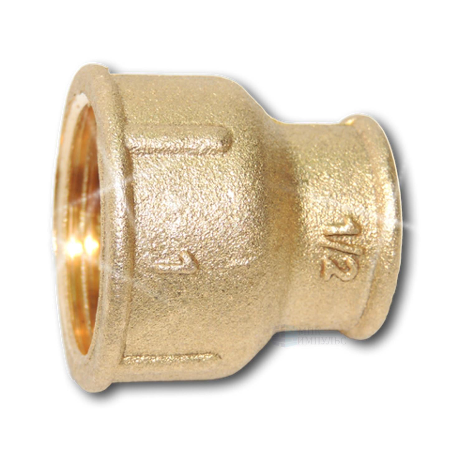 Муфта латунь переходная Ду 25х15 (1"х1/2") ВР/ВР Цветлит ZW50049
