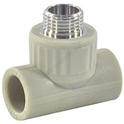Тройник PP-R комбинированный серый Дн 32х1/2" НР VALFEX 10128232Г