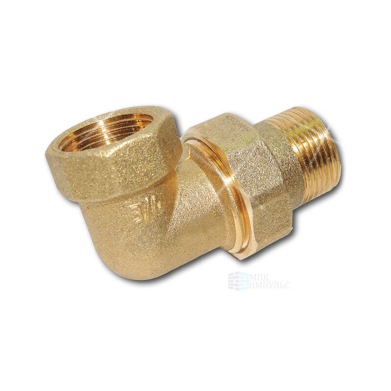 Соединитель латунь американка Ду 20 (3/4") угловой ВР/НР Цветлит ZW50073