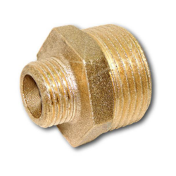 Ниппель латунь переходной Ду 20х15 (3/4"х1/2") НР Цветлит ZW50058