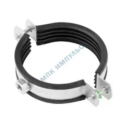 Хомут крепежный сталь оц Дн 73-80 (2 1/2") М8 в/к шпилька-шуруп, дюбель RTP (РосТурПласт) 29197