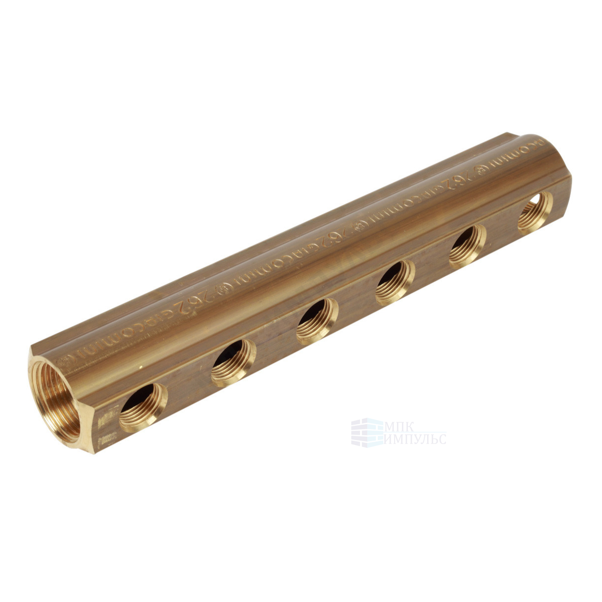Коллектор латунь 1 1/2" ВР/ВР на 4 вых 1" ВР м/о 100мм R551 Giacomini R551Y184