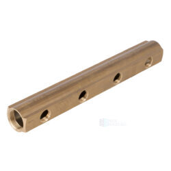 Коллектор латунь 1 1/4" ВР/ВР на 6 вых 3/4" ВР м/о 100мм R582A Giacomini R582AY006