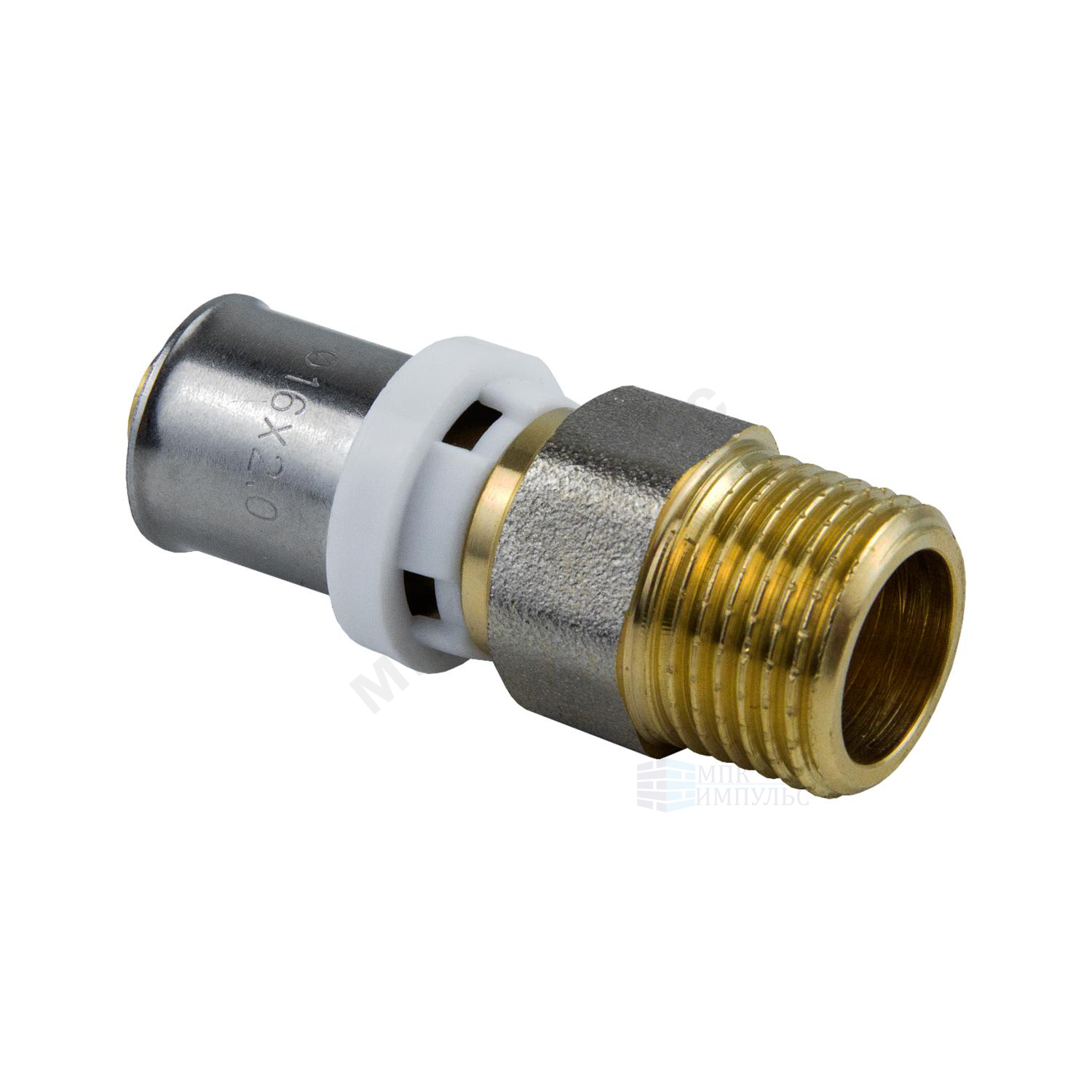 Муфта МП латунь никель пресс Дн 26х3/4" НР ГОСТ 32415-2013 8001 Aquasfera 8001-05 . — изображение 11