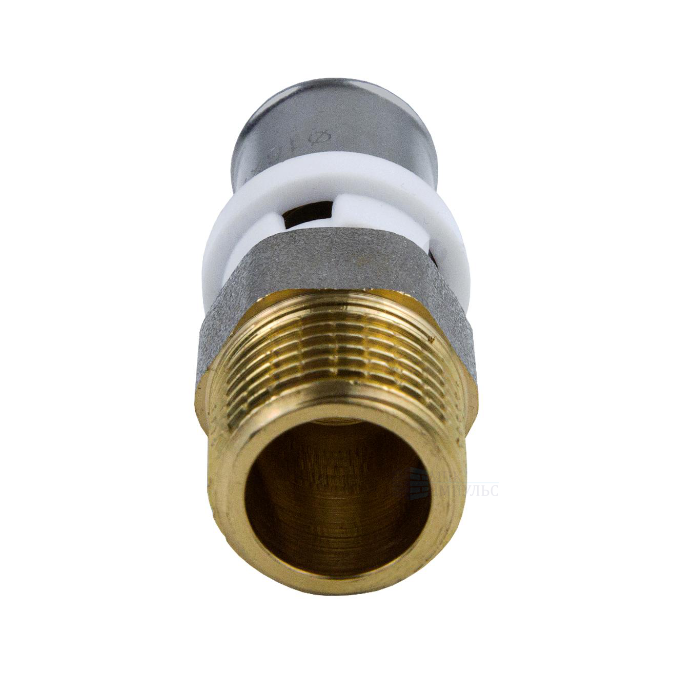 Муфта МП латунь никель пресс Дн 26х1" НР ГОСТ 32415-2013 8001 Aquasfera 8001-06 . — изображение 12